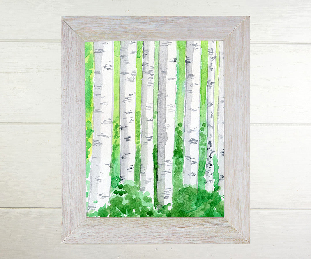 Spring Birches Print