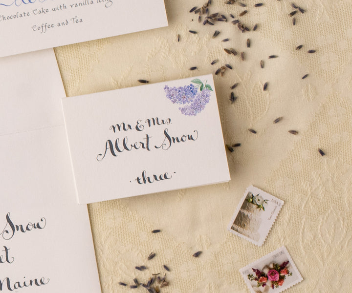 Spring Lilac place card