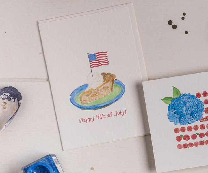 Apple Pie 4th of July Card