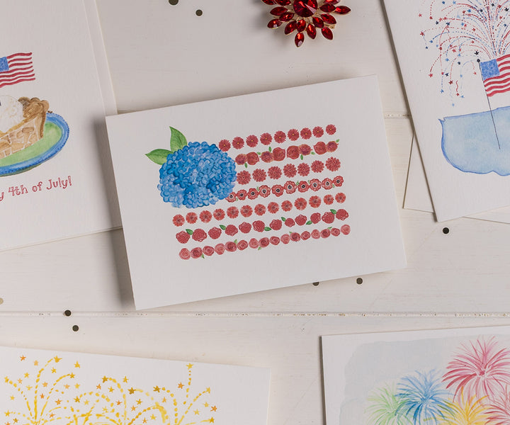 Floral Flag Card