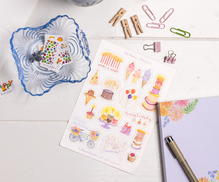Birthday Sticker Sheet