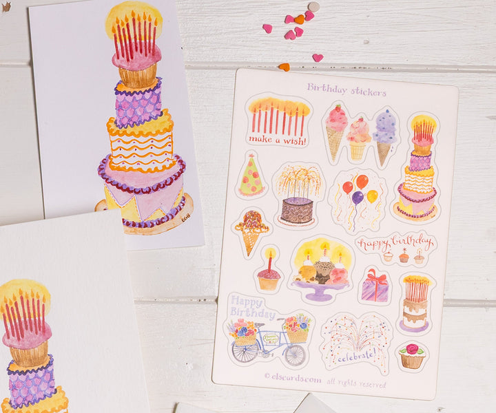 Birthday Sticker Sheet