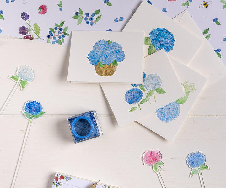 Colorful Hydrangeas Stir Sticks