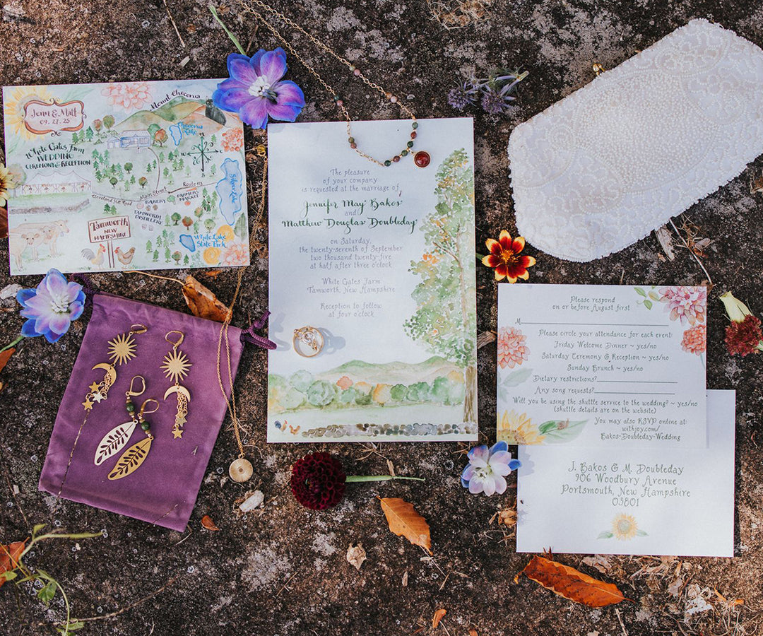 Early Autumn Farm Wedding Invitation