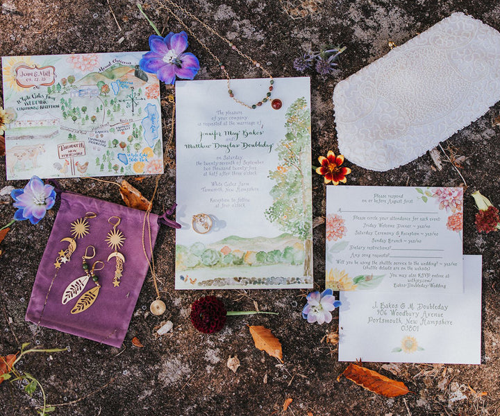 Early Autumn Farm Wedding Invitation