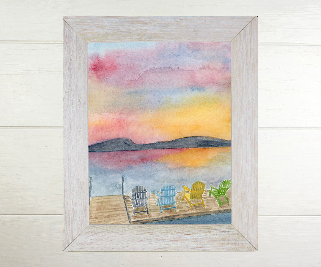 Sunset Lake View Print