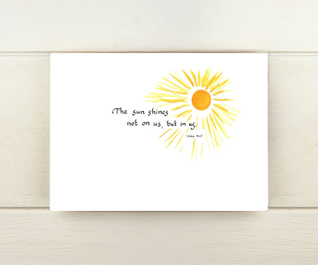 Sunshine Muir Quote Card