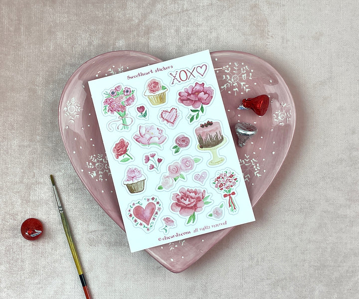 Sweetheart sticker sheet