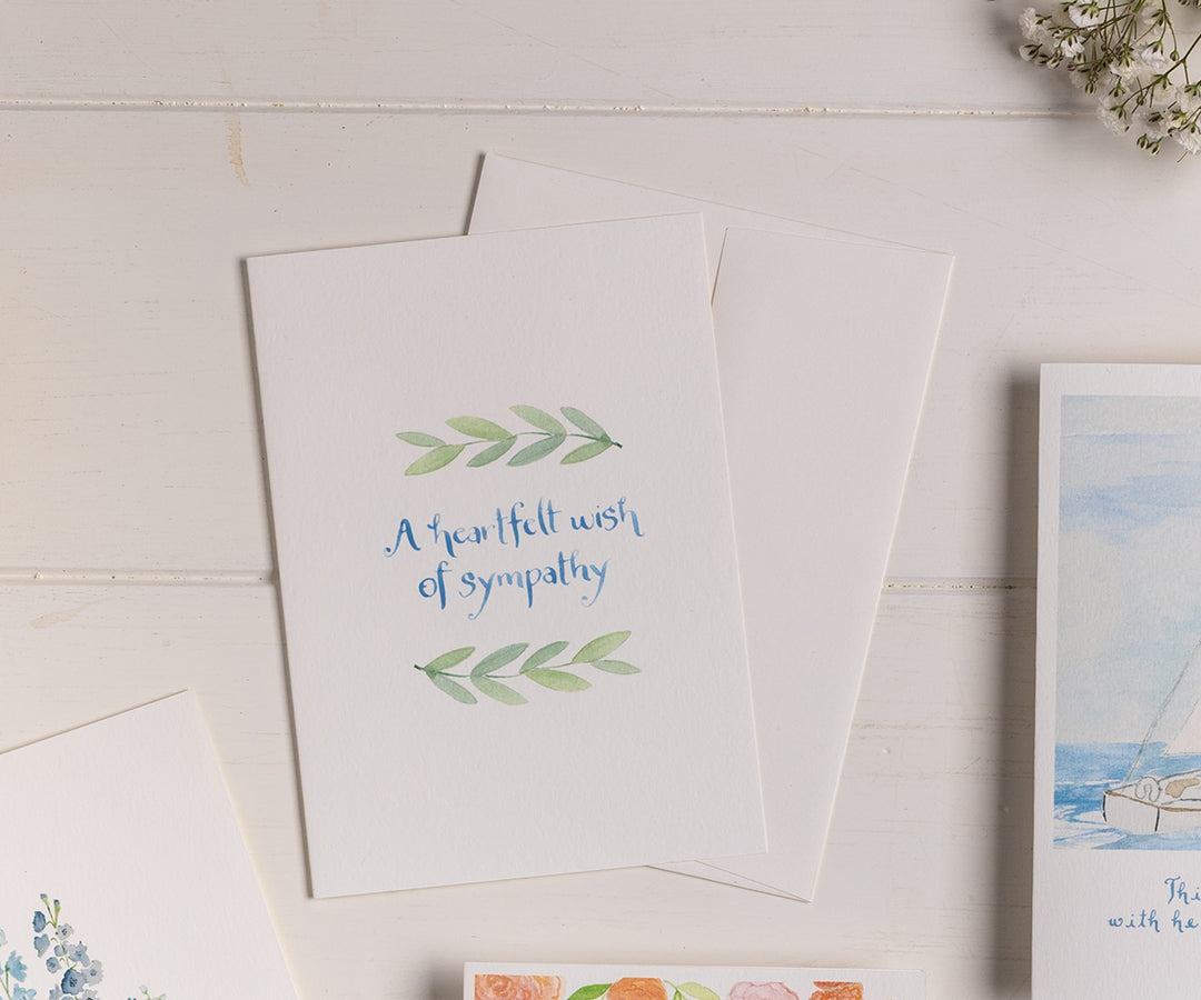 Leaves Sympathy Card