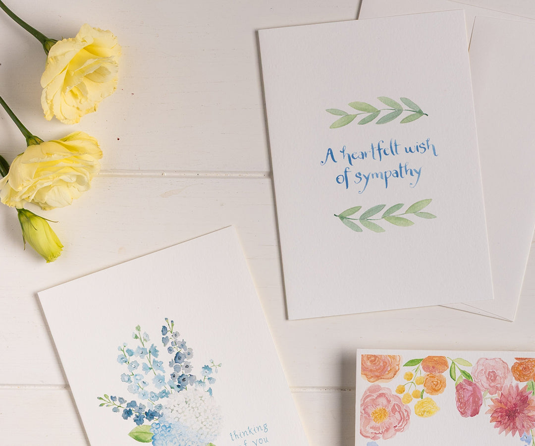 Leaves Sympathy Card