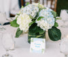 Hydrangea with Greens Table Number