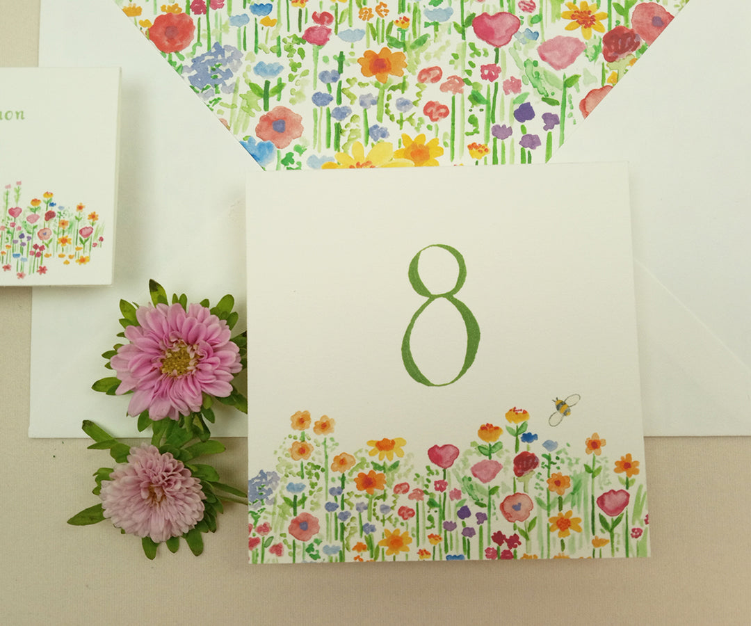 wildflowers table number