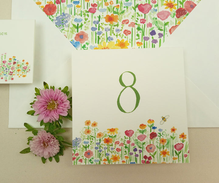 wildflowers table number