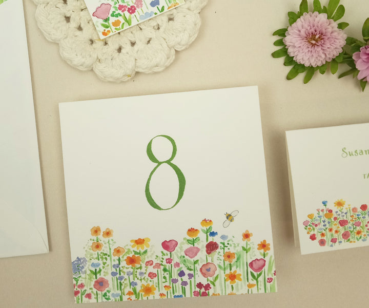 wildflowers table number