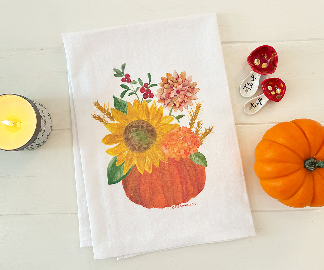 Autumn Centerpiece Tea Towel