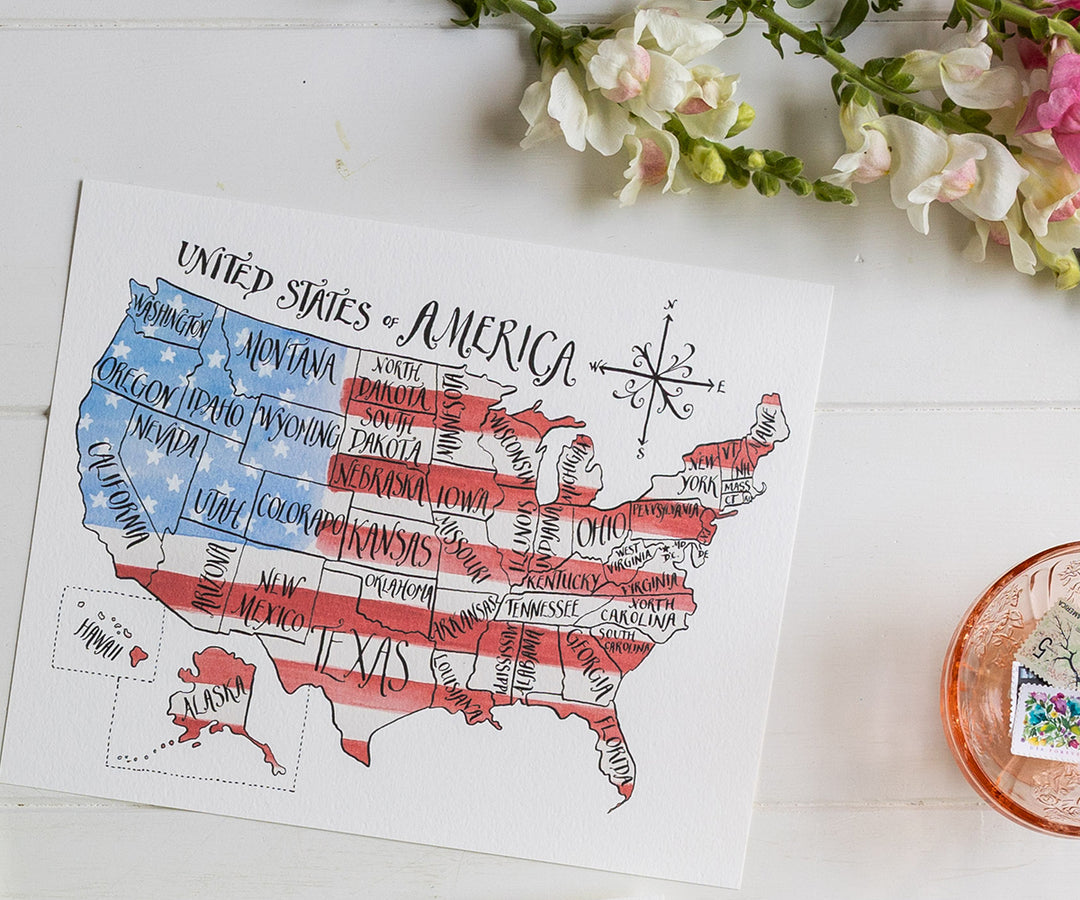 Map of The United States