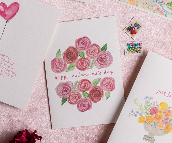 A Dozen Roses Valentine Card
