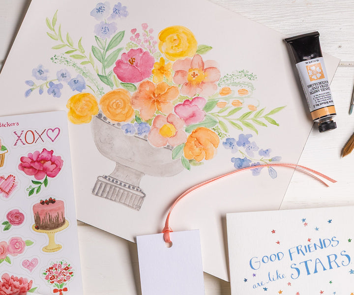 Special Bouquet Card painting