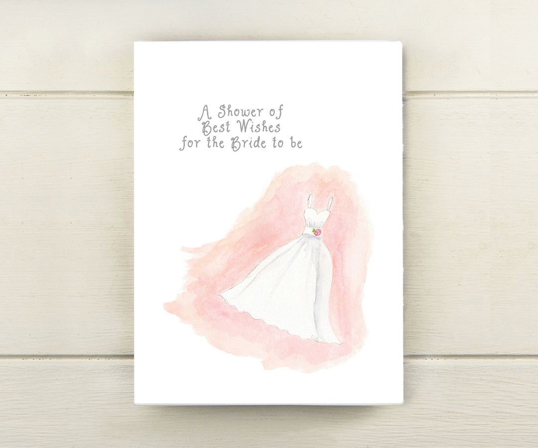 Wedding Dress Bridal Shower Card – El's Cards