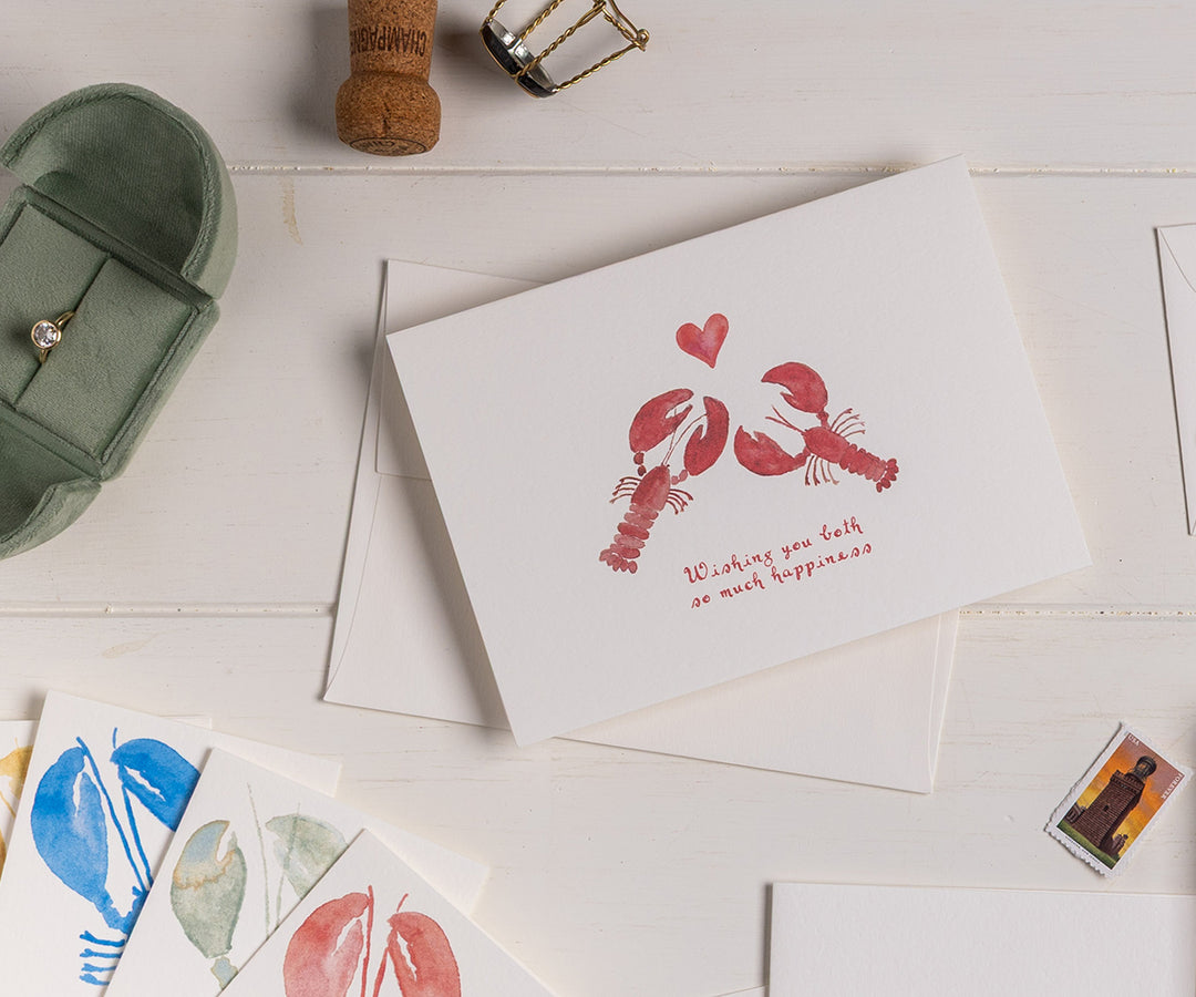 Pair of Lobsters Card