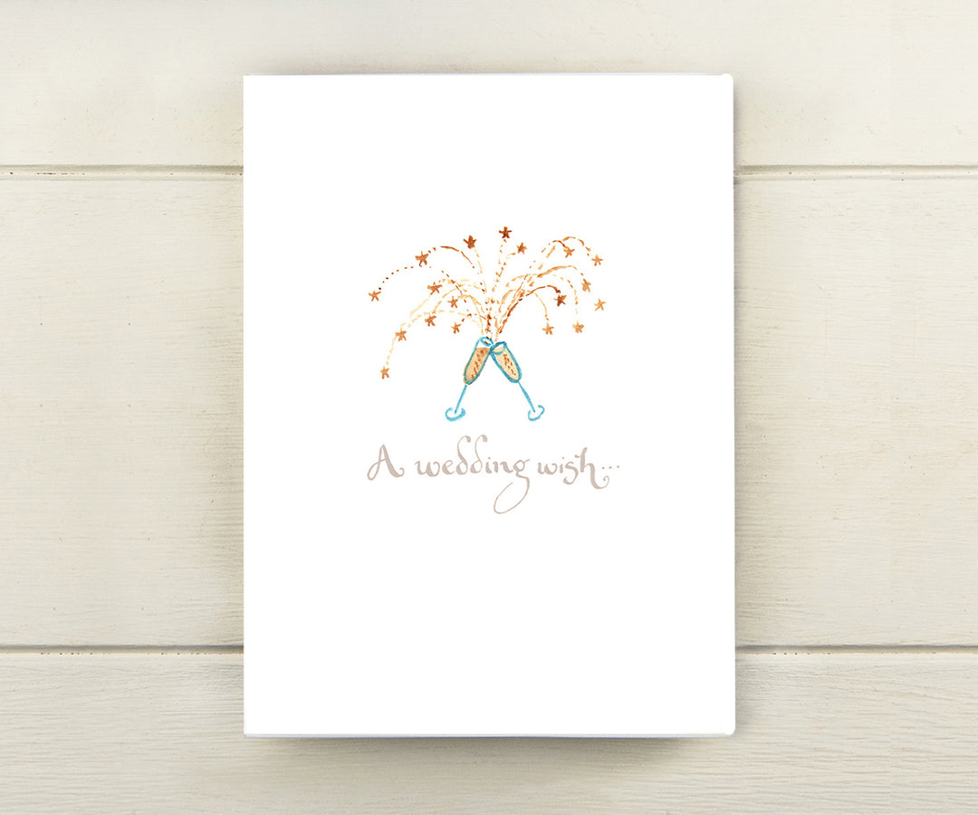 Wedding Wish Champagne Toast Card