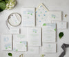 White Hydrangea wedding invitation