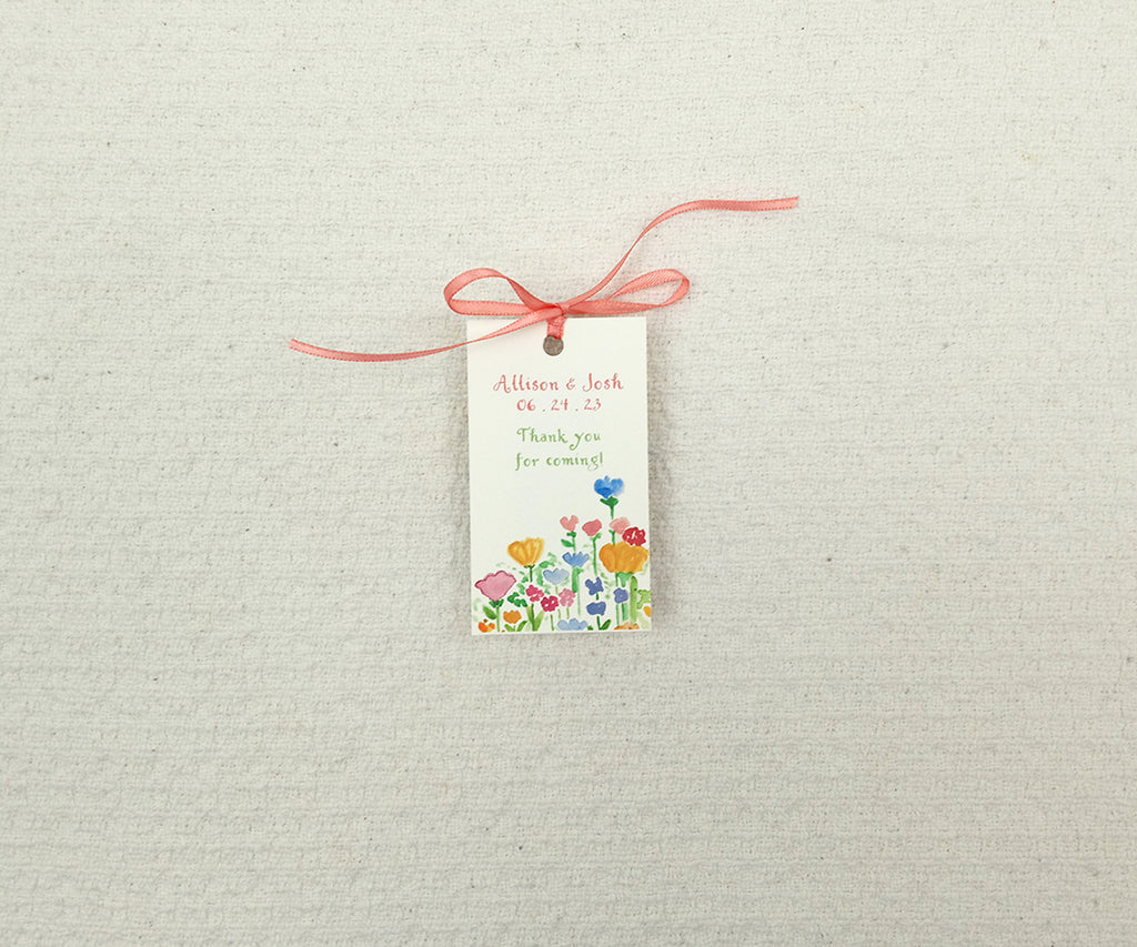 wildflowers gift and favor tags