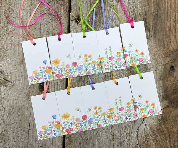 wildflowers gift tags