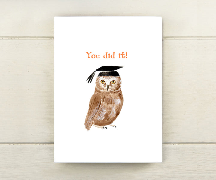 Owl Graduation Card