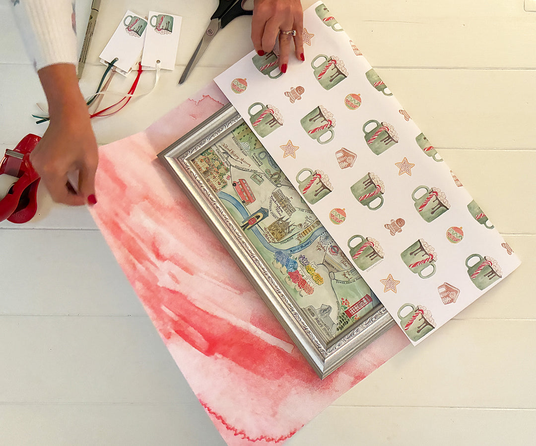 Cocoa & Cookies 2-Sided Gift Wrap