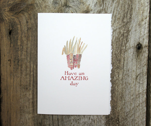 Amazing Corn Thanksgiving Card