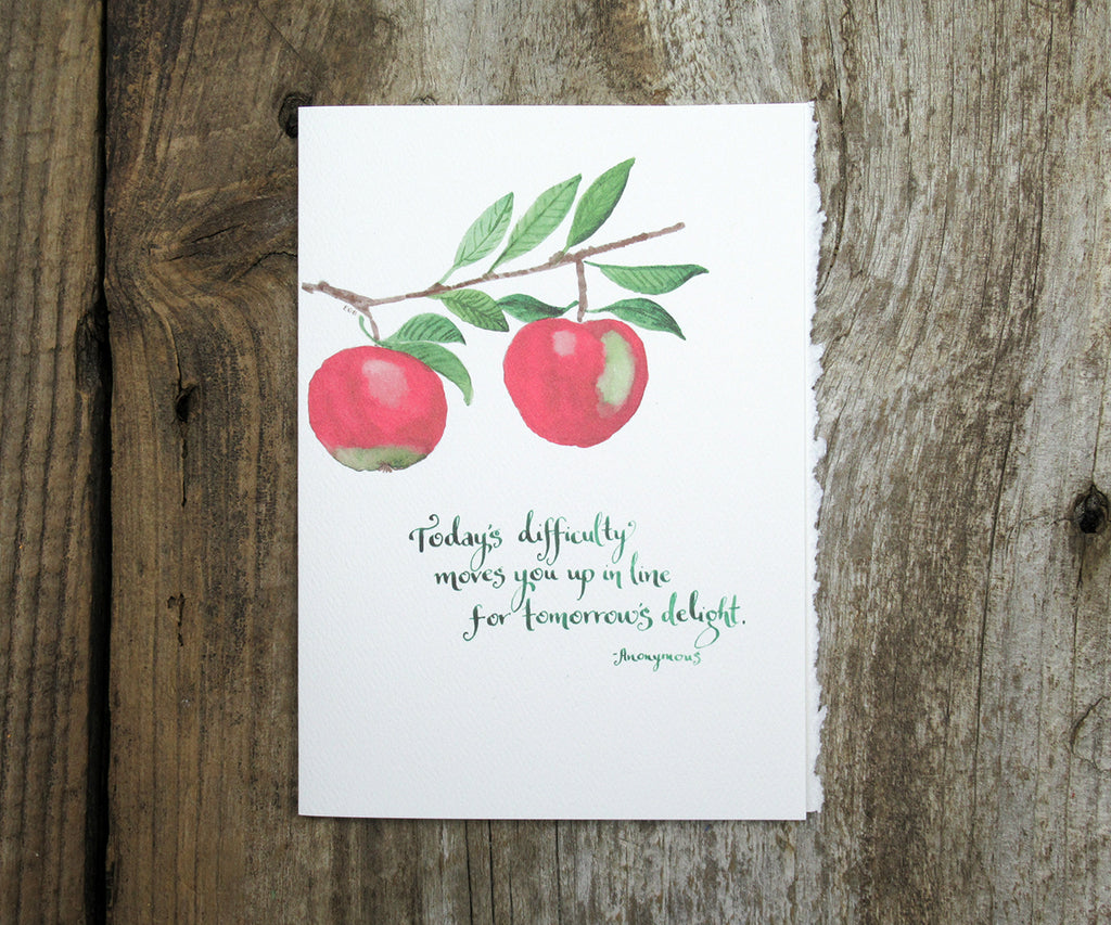 Apple Delight Quote Card
