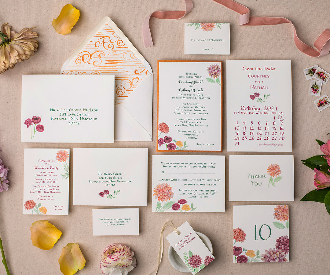 Autumn Bouquet Favor Tags
