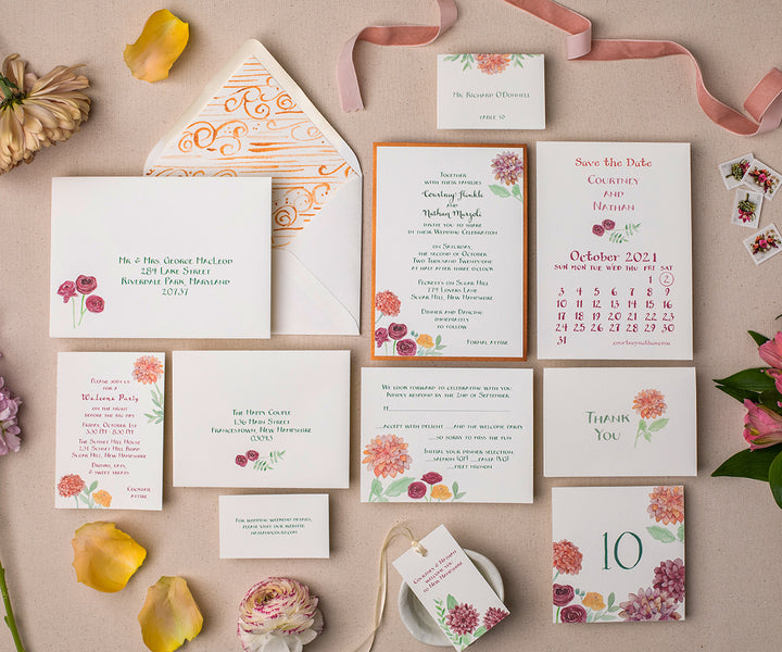 Autumn Bouquet Favor Tags