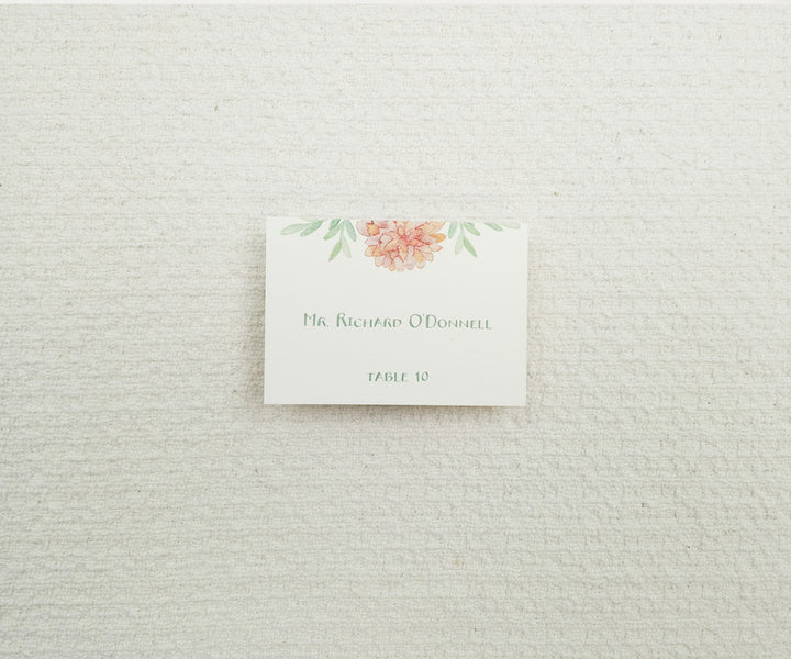 Autumn Bouquet Place Card