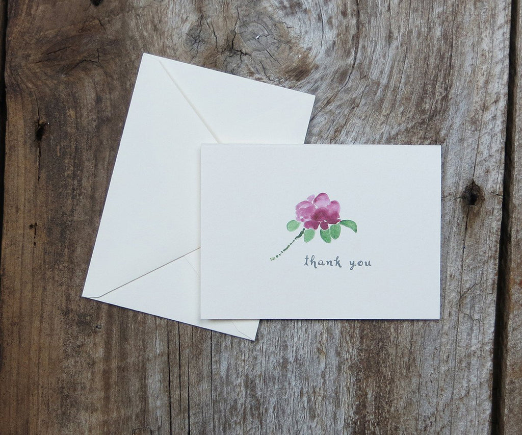 Beach rose thank you note