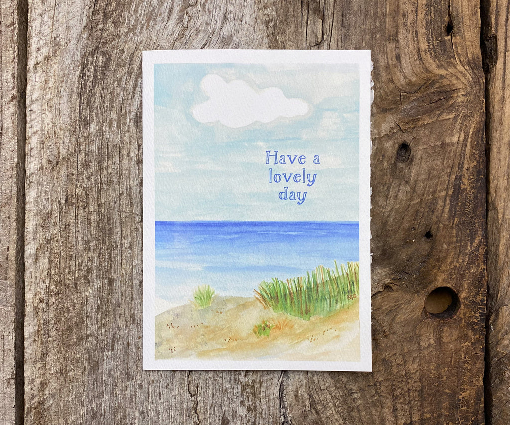 Beach walk mothers day card