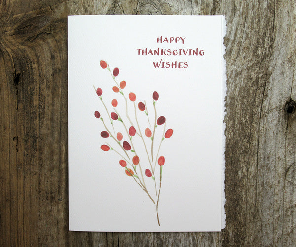 Berries Thanksgiving Card