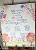 floral autumn hand painted wedding seating chart