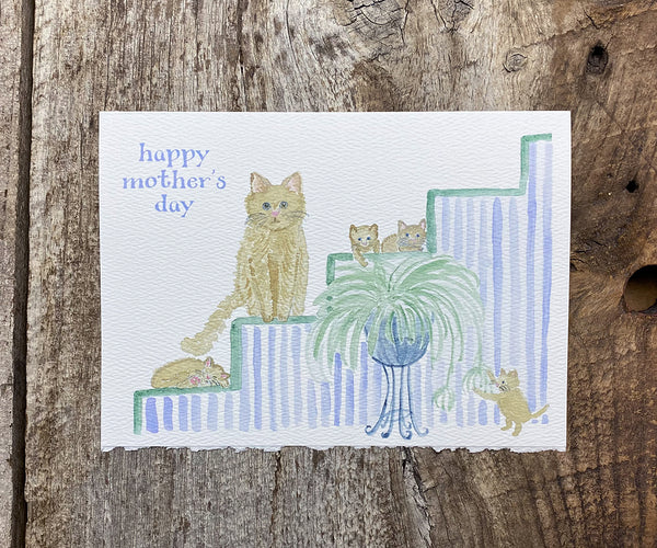 Cat lover mother's day card