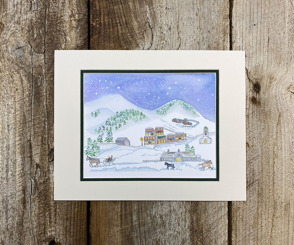 Charming Village Christmas print