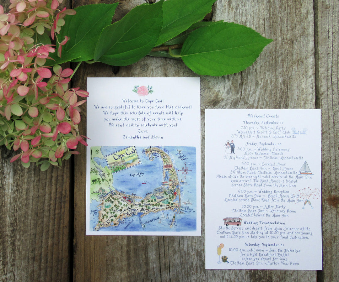 Chatham Bars Inn wedding schedule of events