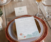 succulent wedding menu