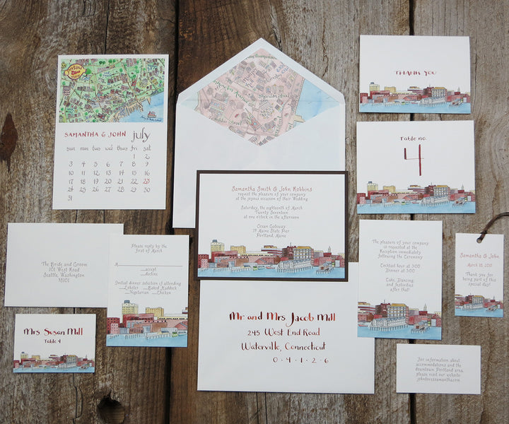 Portland Maine Table Signs