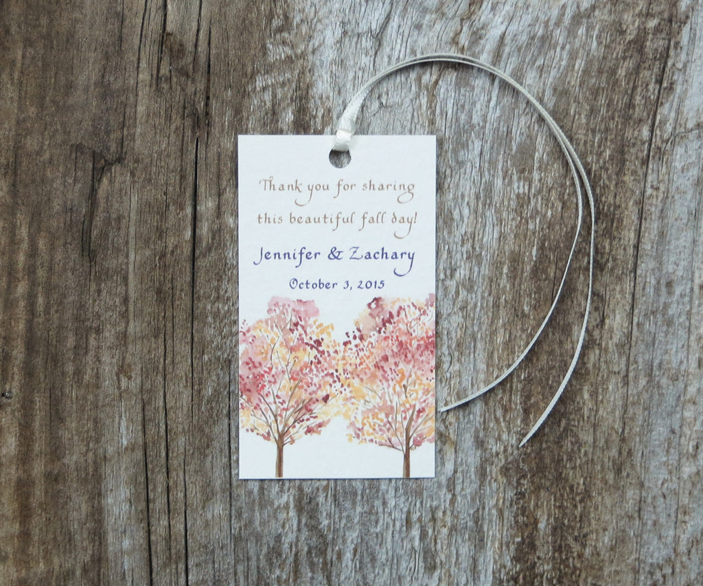 Maple Leaves Favor Tags
