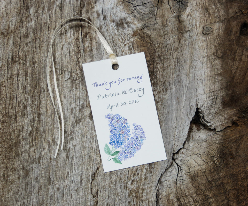 Spring Lilacs Favor Tags