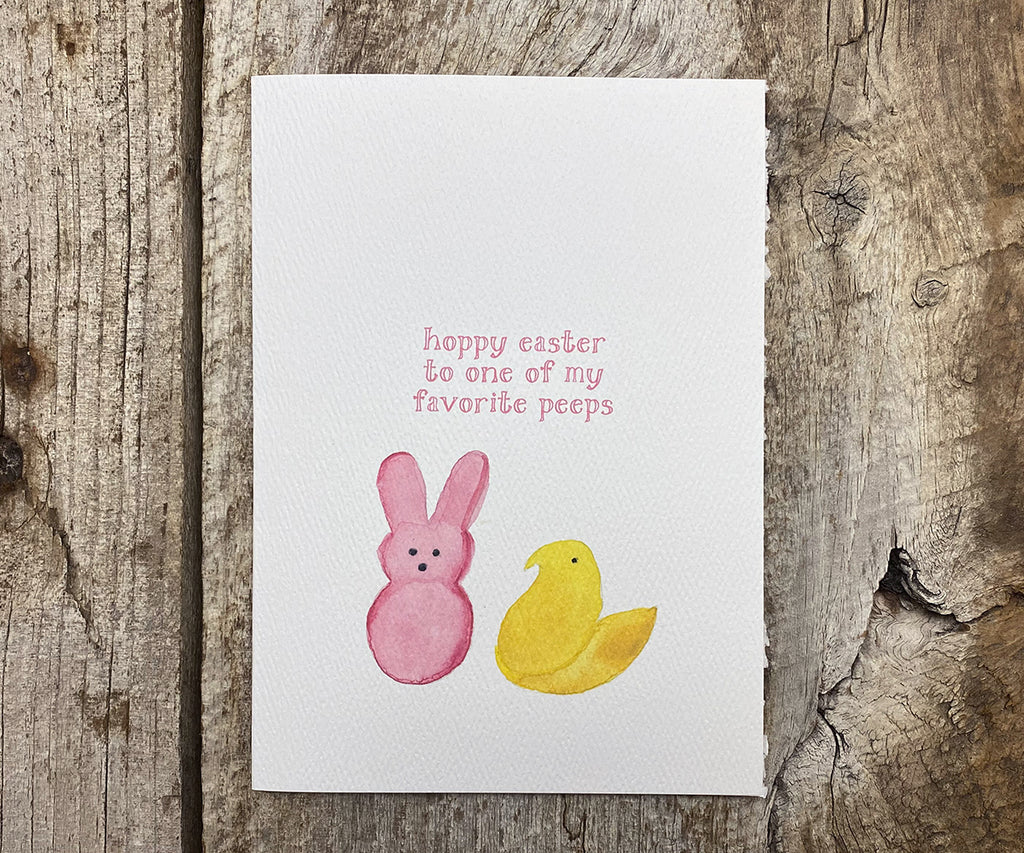 Favorite Peeps Easter card