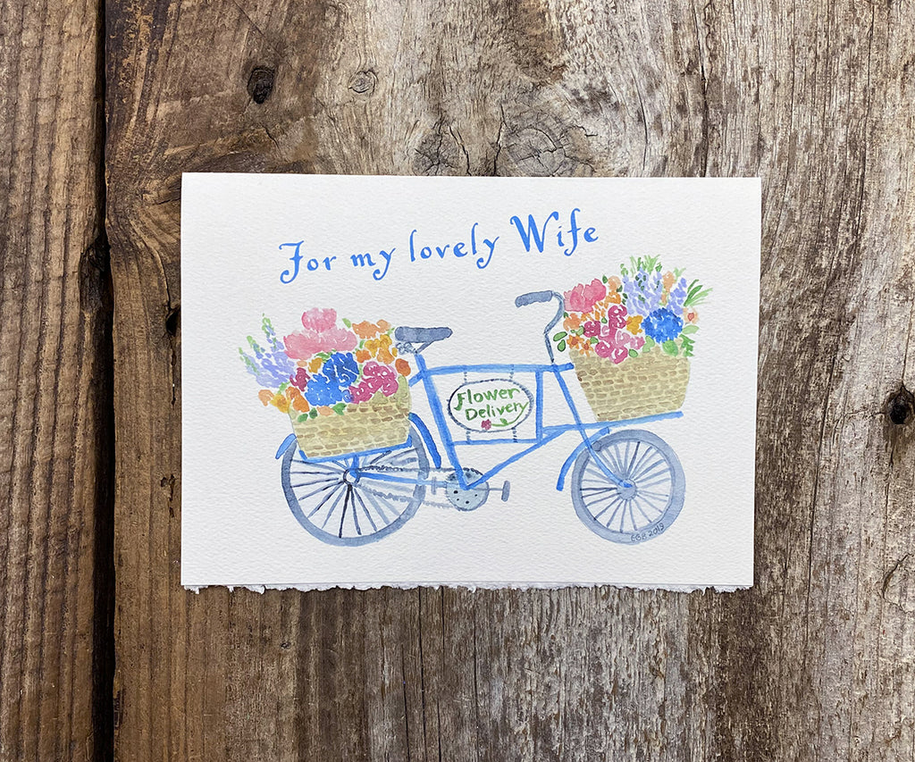 flower delivery wife card