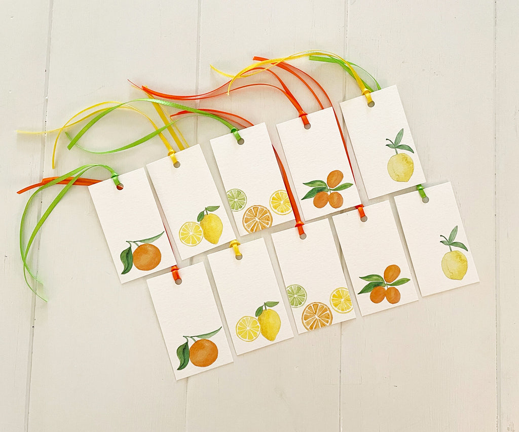 fresh citrus gift tags