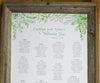 Greenery Seating Chart